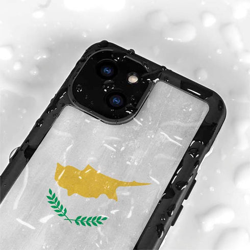 Cyprus Flag Distressed iPhone 13 Mini Waterproof Case